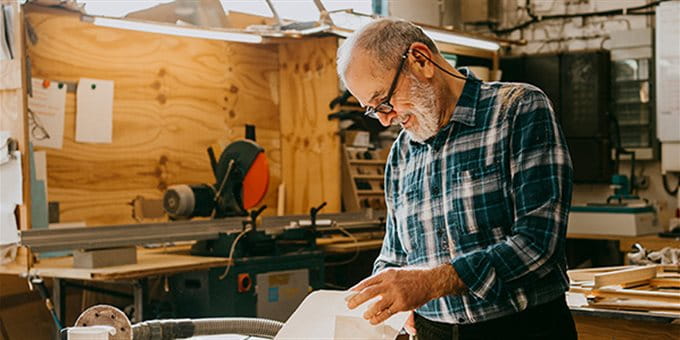 Mann im Büro Mann im Büro