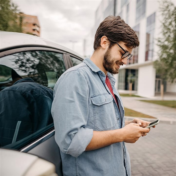 Mann am Handy Mann am Handy