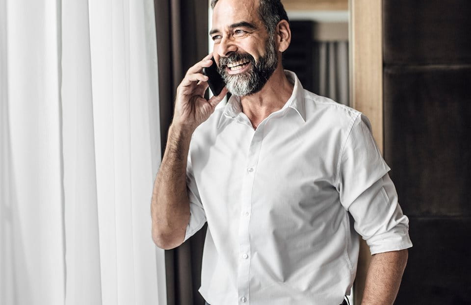 Man on the phone Man on the phone