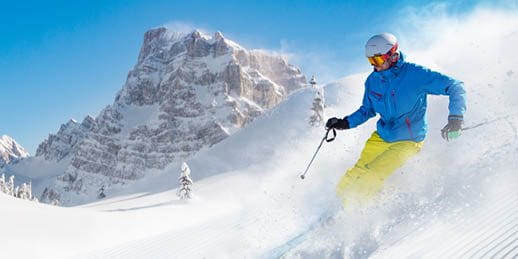 Skieurs sur les pistes Skieurs sur les pistes