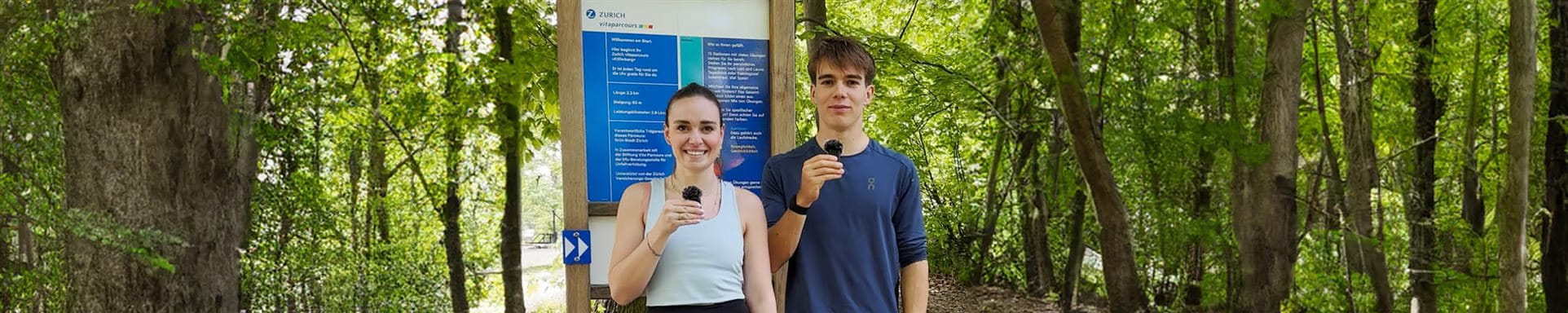 Giovani atleti sul Zurich percorsovita Giovani atleti sul Zurich percorsovita