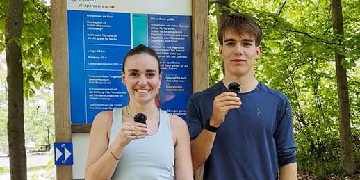 Giovani atleti sul Zurich percorsovita Giovani atleti sul Zurich percorsovita