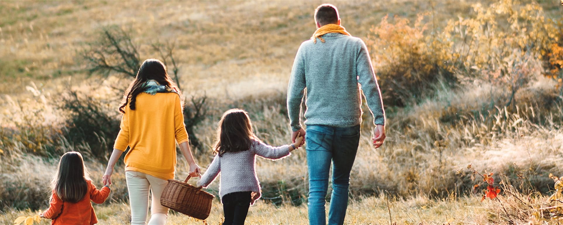 Familie am Wandern Familie am Wandern