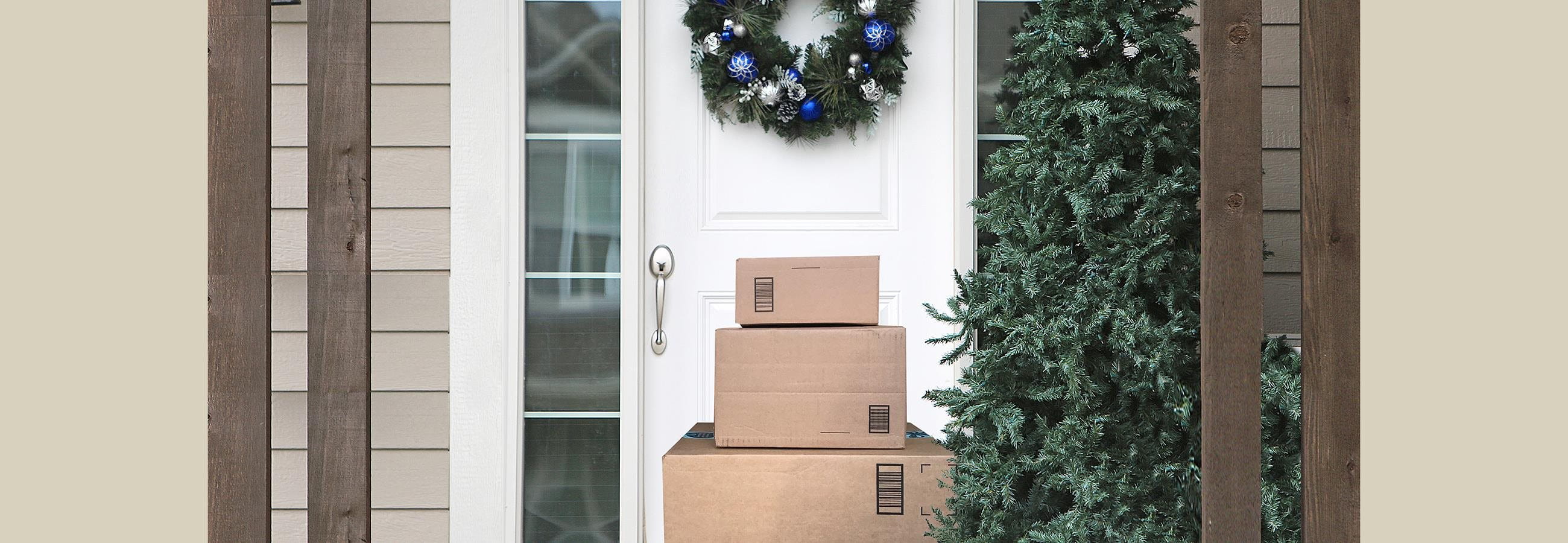 Package outside the front door Package outside the front door