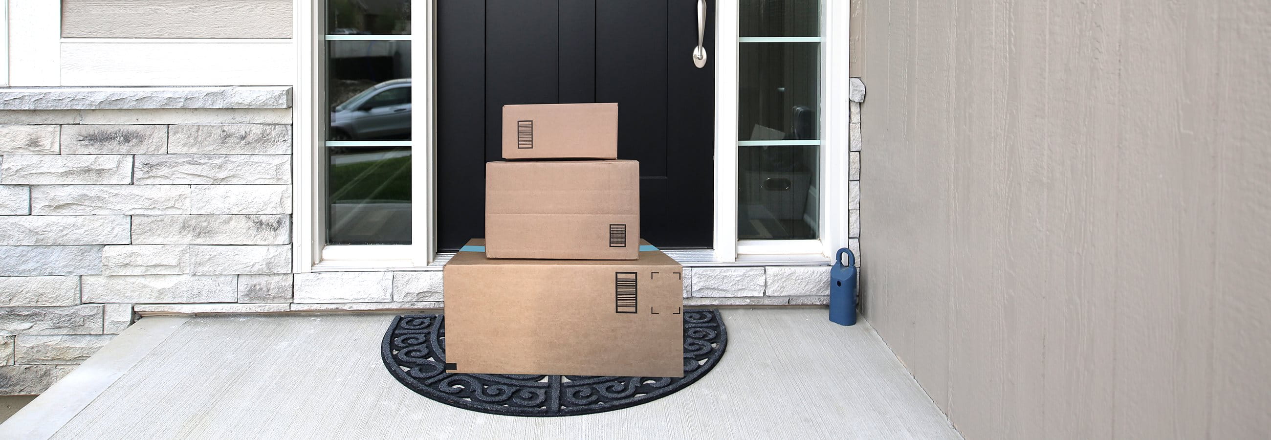 Package outside the front door Package outside the front door