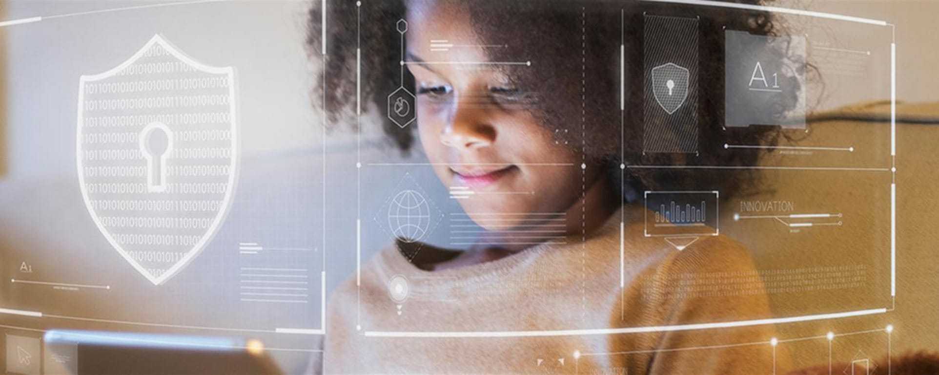 Child with a tablet Child with a tablet