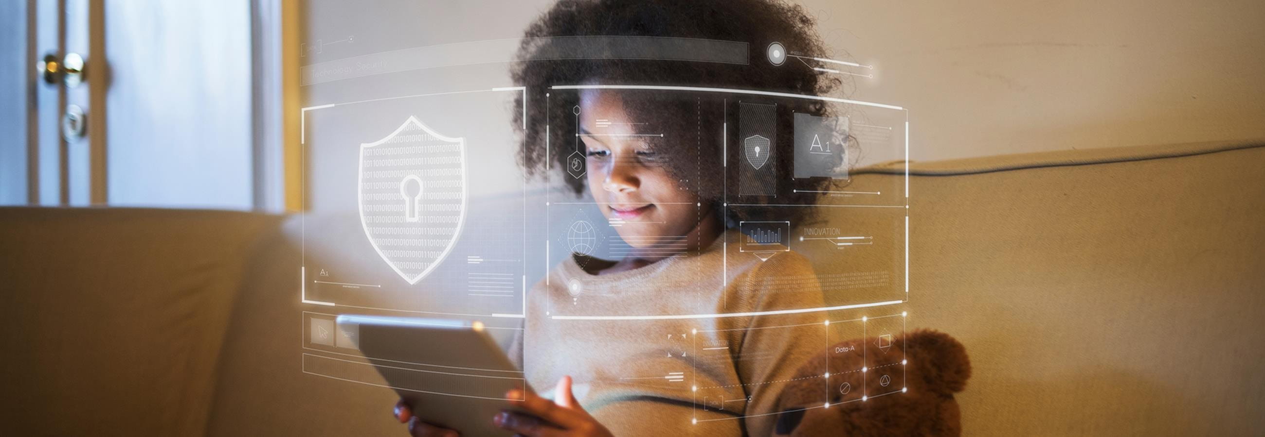 Child with a tablet Child with a tablet